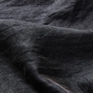 Plain crushed look viscose blend – black, 