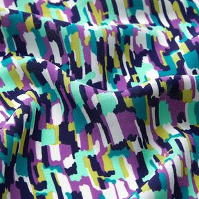 Crepe fabric brush strokes – pale mint/red lilac, 