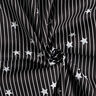Cotton Poplin stripes & stars – black/white,  thumbnail number 3
