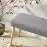Decor Fabric Half Panama Subtle Texture – black/light beige,  thumbnail number 7