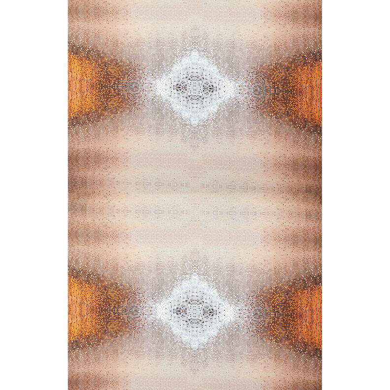 GOTS Cotton Jersey Mosaic | TCC x LOOKS by Wolfgang Joop – caramel/dark taupe,  image number 9