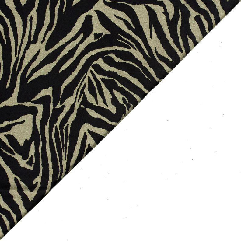 Viscose Jersey Zebra print – light khaki/black, image number 4