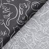 Cotton Cretonne playful cats – granite,  thumbnail number 4