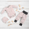 Cotton Jersey stripes and hearts – offwhite/dusky pink,  thumbnail number 5