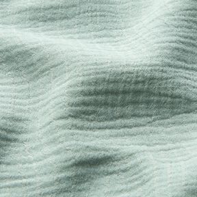 Linen Cotton Blend Jacquard Wave Pattern – pale mint, 