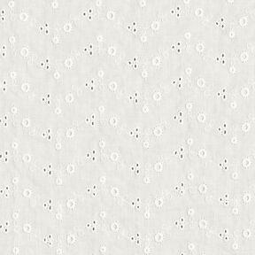 Cotton Batiste Broderie Anglaise Little flowers – offwhite, 