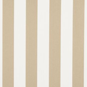 Outdoor Fabric Canvas Block Stripes – dark beige/ivory, 
