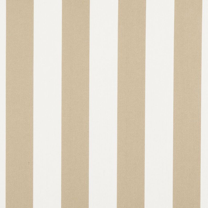 Outdoor Fabric Canvas Block Stripes – dark beige/ivory,  image number 1