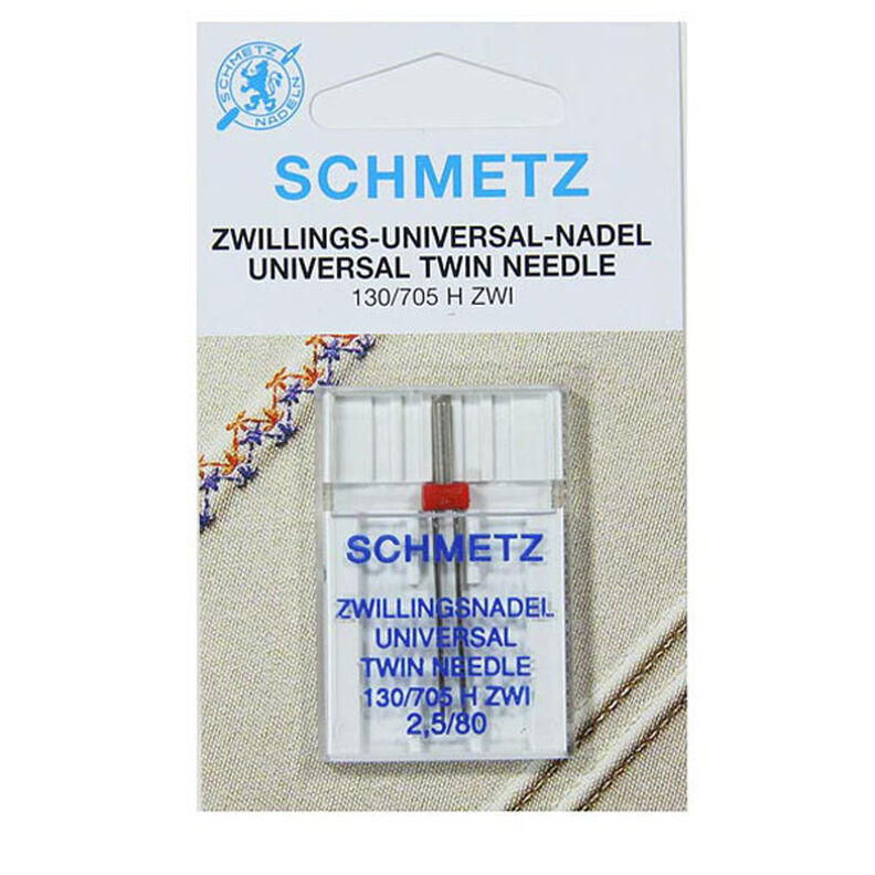 Twin Universal Needle [NM 2.5/80] | SCHMETZ,  image number 1