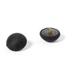 Covered Gloss Semi - Sphere Button - black,  thumbnail number 3