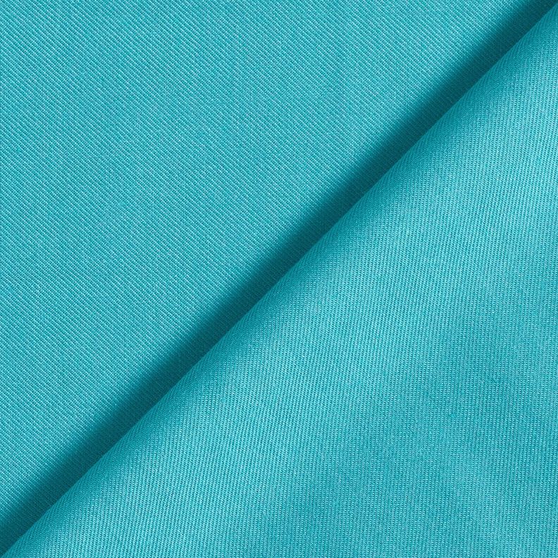 Plain cotton viscose blend blouse fabric – turquoise,  image number 3