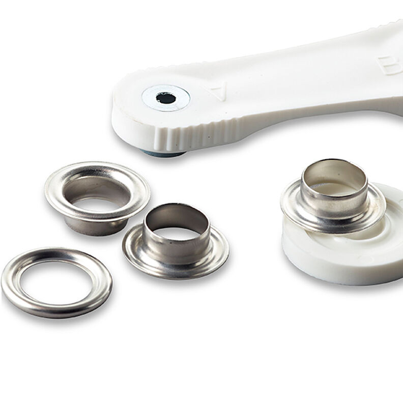 Eyelets and washers [Ø 11 mm] | Prym – metallic silver,  image number 3