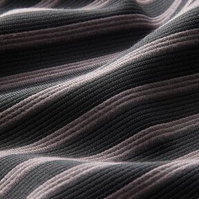 Stripes Jacquard Jersey – mauve grey/anthracite, 