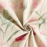 Decor Fabric Half Panama freesia flowers – natural/pale berry,  thumbnail number 3