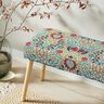 Decor Fabric Tapestry Fabric symmetrical tendrils – light beige/turquoise,  thumbnail number 6
