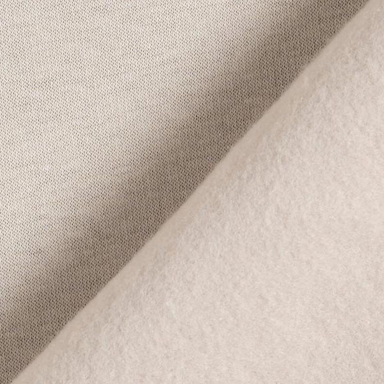 Brushed Sweatshirt Fabric – light beige,  image number 5