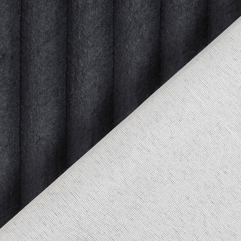 Upholstery Fabric Fur stripes – black,  image number 5