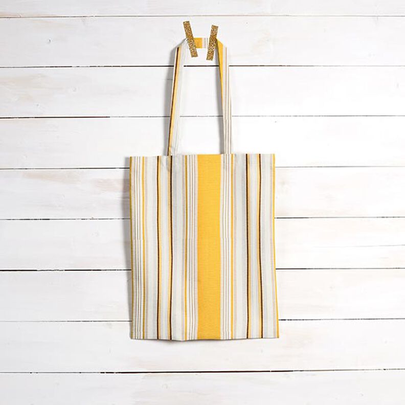 awning fabric melange stripes – yellow/light grey,  image number 8