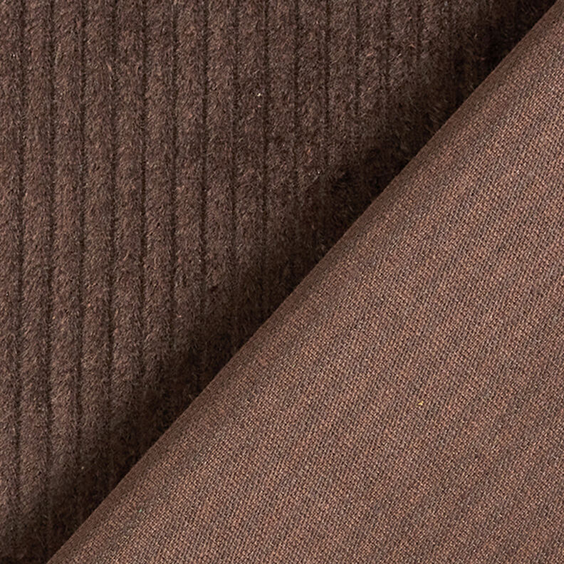 Chunky Corduroy pre-washed Plain – dark brown,  image number 3