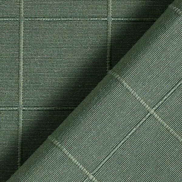 Decorative fabric, chequered grid, recycled – dark green,  image number 3
