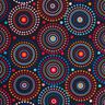 Swimsuit Fabric Mandala – blue-black/fire red,  thumbnail number 6