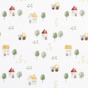 Decor Fabric Half Panama Country Life – ivory, 