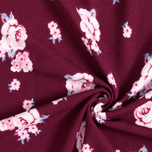 Roses Polyester Jersey – merlot,  image number 3