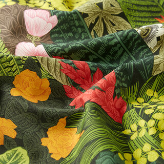 Outdoor Fabric Canvas Exotic Plants – dark green, 