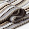 Outdoor Deckchair fabric Longitudinal stripes 44 cm – elephant grey/taupe,  thumbnail number 2