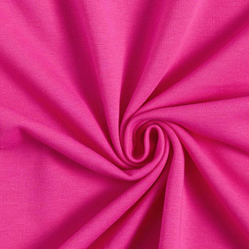 Light Cotton Sweatshirt Fabric Plain – intense pink,  image number 1