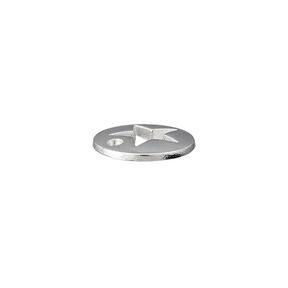 Star Embellishment [ Ø 12 mm ] – silver metallic, 