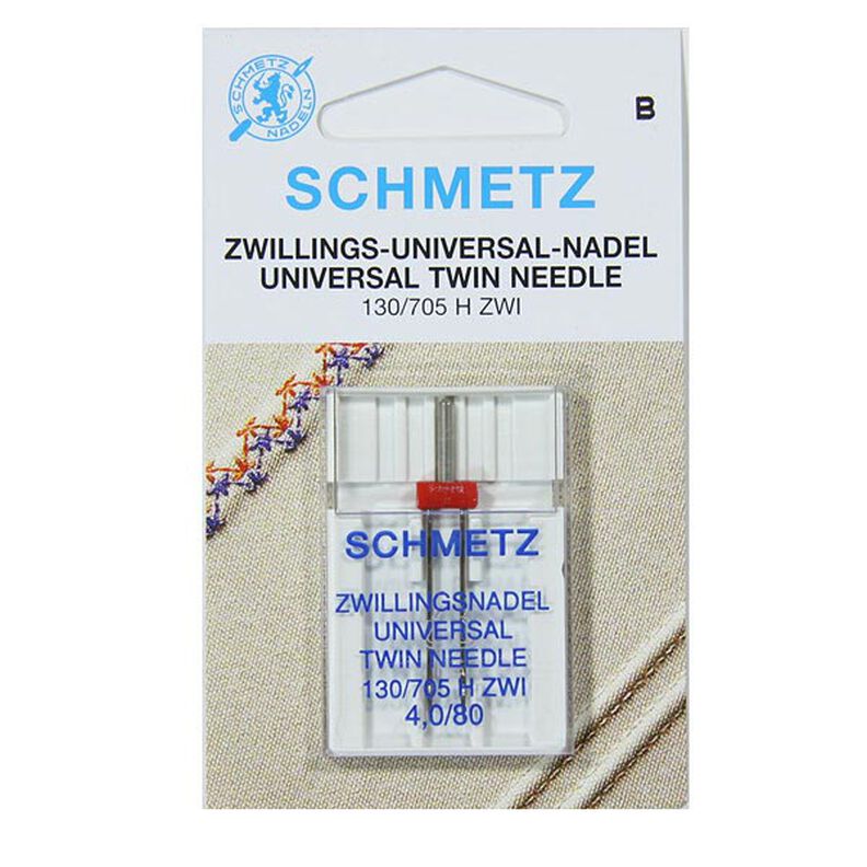 Twin Universal Needle [NM 4.0/80] | SCHMETZ,  image number 1