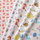 Cotton Fabrics Cretonne Rabbit and Rainbow – white/taupe,  thumbnail number 5