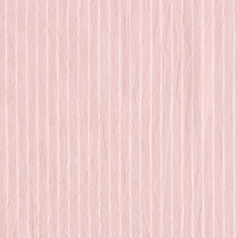 Blouse Fabric Cotton Blend wide Stripes – pink/offwhite,  image number 1