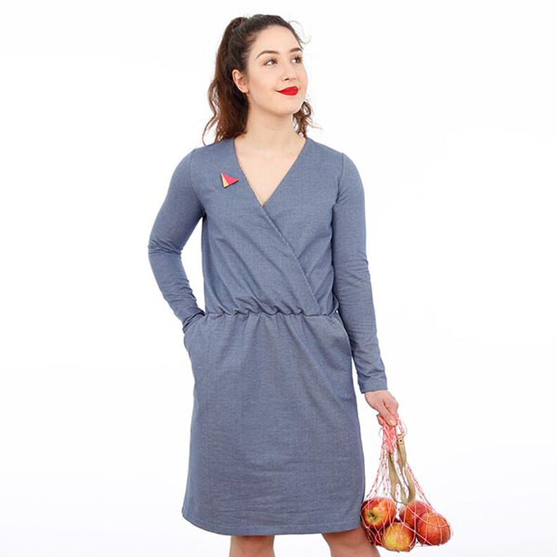 FRAU VILMA Wrap-Look Jersey Dress | Studio Schnittreif | XS-XXL,  image number 2