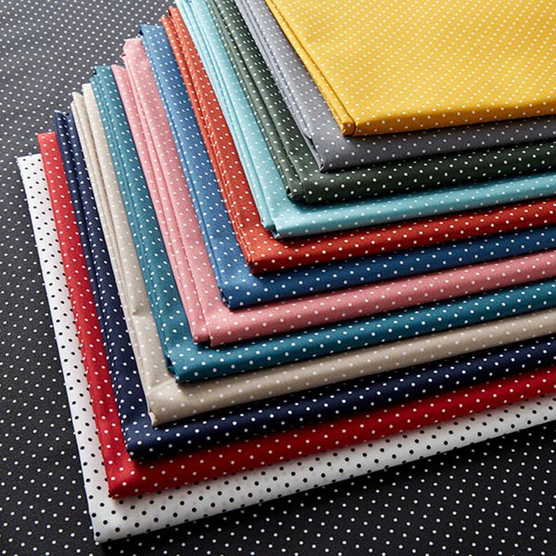 Coated Cotton Little Dots – black,  image number 6