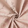 Decor Fabric Half Panama Delicate Branches – light dusky pink/natural,  thumbnail number 3