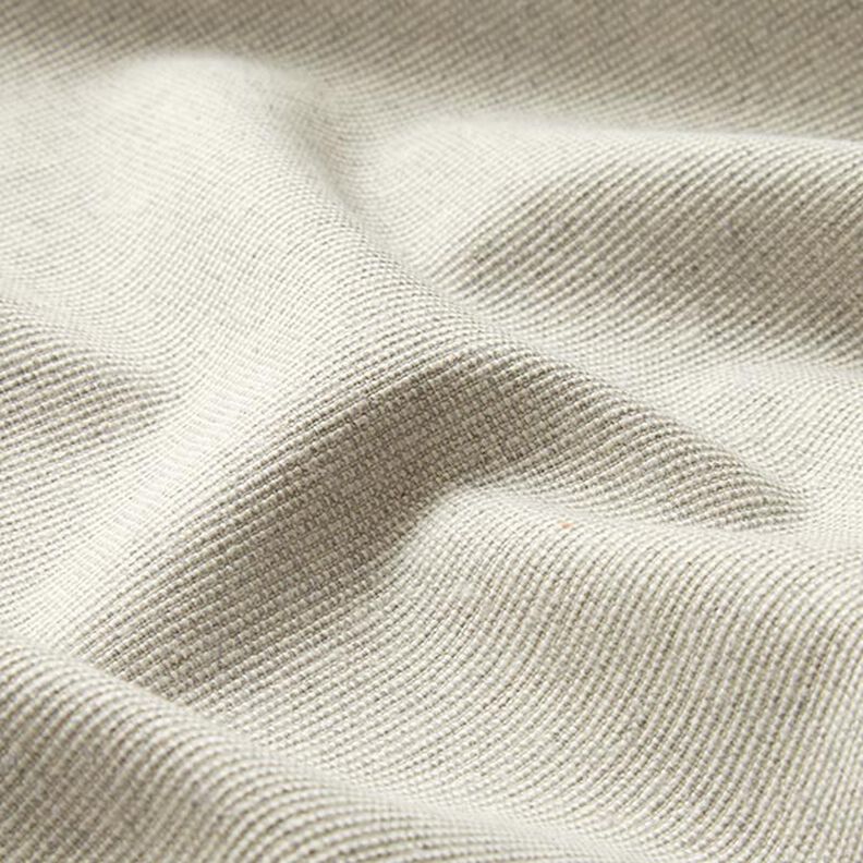 Decor Fabric Half Panama Ribbed Recycelt Cotton – misty grey,  image number 2