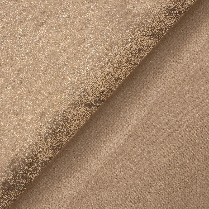 Metallic stretch velour – bronze,  image number 4