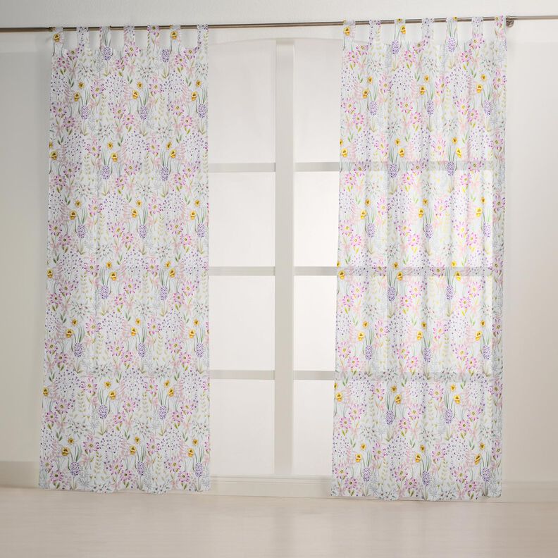 Cotton Poplin daffodils – ivory/light dusky pink,  image number 8