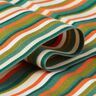 Outdoor Deckchair fabric Longitudinal stripes 44 cm – dark green/orange,  thumbnail number 3