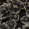 Jacquard 3D-effect flowers – black/almond,  thumbnail number 2
