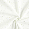 Scattered Gold Polka Dots Cotton Muslin – white/gold,  thumbnail number 3