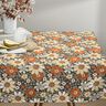 Cotton Cretonne Retro Flowers – light orange/light yellow,  thumbnail number 8