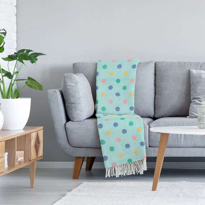 Cosy Fleece colourful dots – mint, image number 5