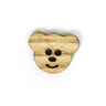 Wooden button, bear head 16,  thumbnail number 1