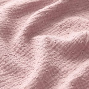 Double Gauze/Muslin dobby – light dusky pink, 