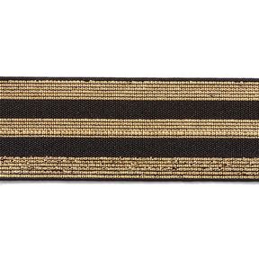 Striped Elastic [40 mm] – black/gold, 
