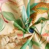 Decor Fabric Half Panama jungle animals – beige/green,  thumbnail number 3