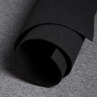 Felt 100 cm / 4 mm thick – black, 